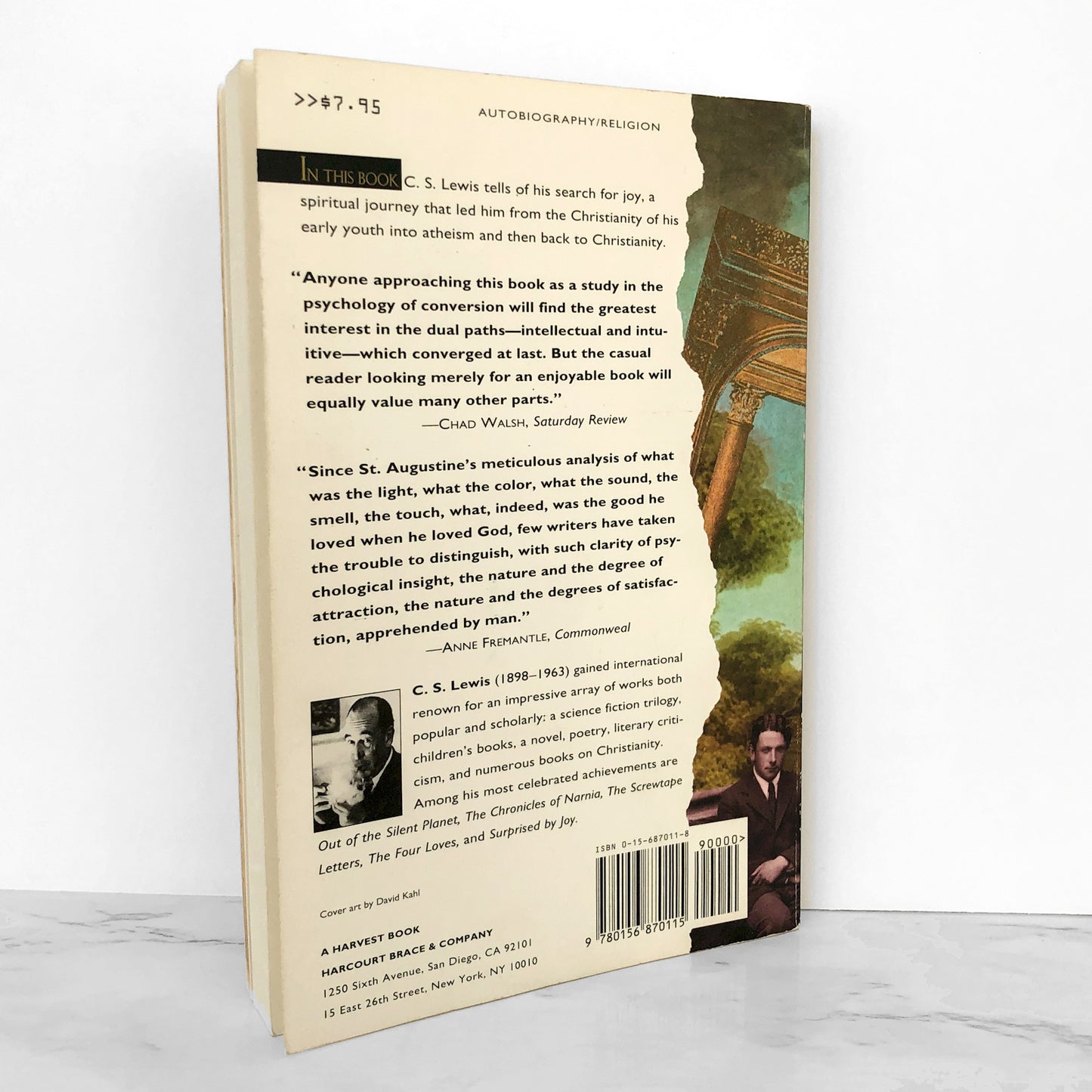 Surprised by Joy: The Shape of My Early Life by C.S. Lewis [TRADE PAPERBACK / 1984]