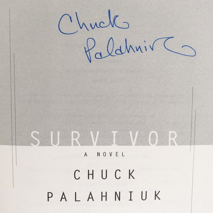Survivor by Chuck Palahniuk SIGNED! [FIRST EDITION / FIRST PRINTING] 1999