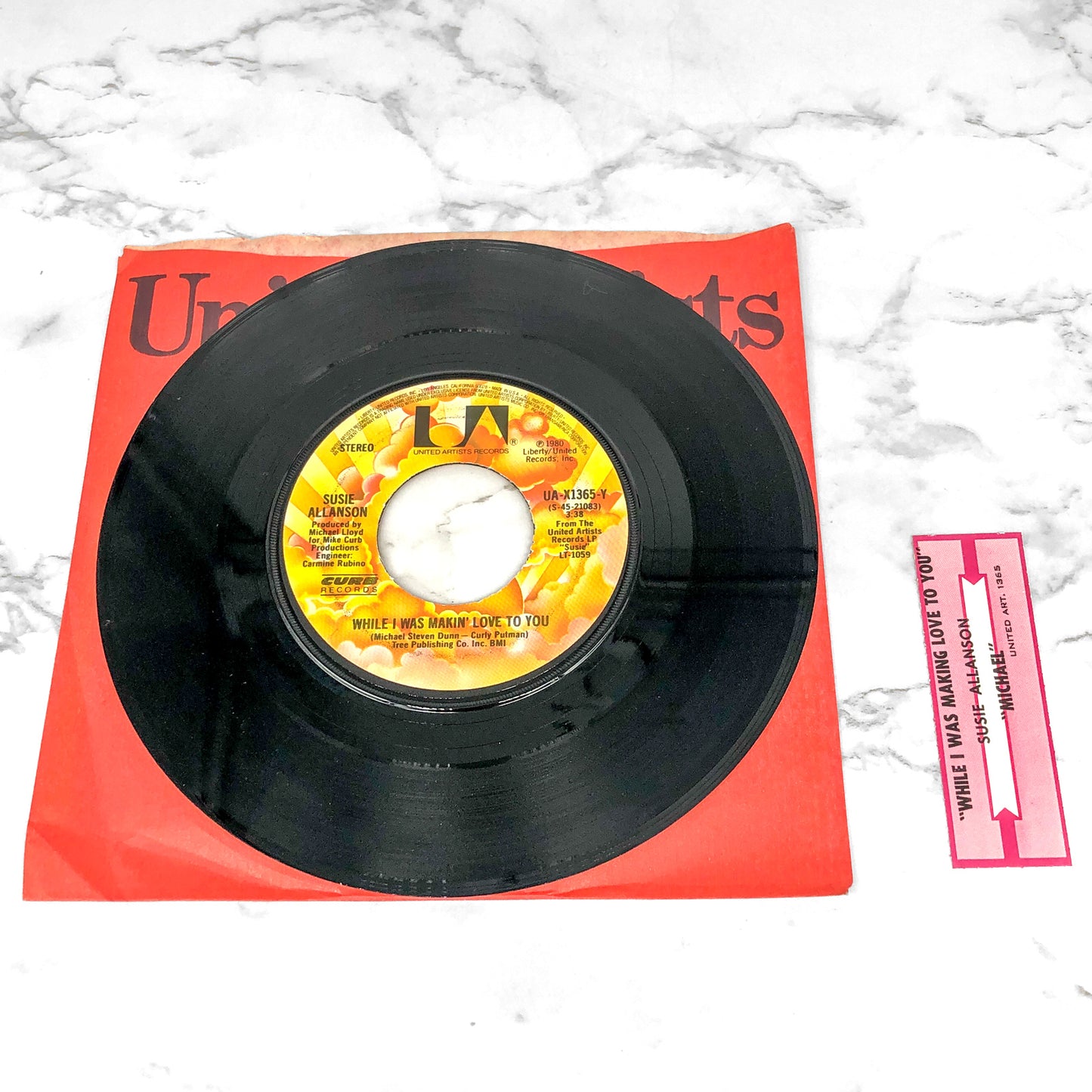 Susie Allanson – Michael / While I Was Makin' Love To You [7" VINYL] 1980 • United Artists