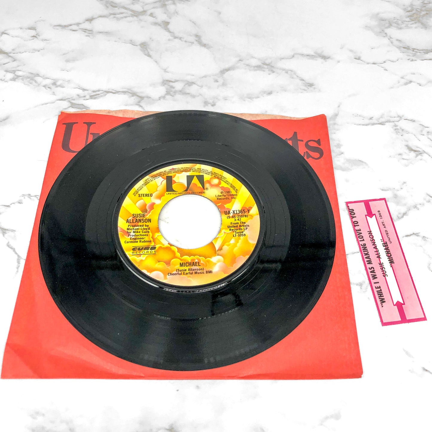 Susie Allanson – Michael / While I Was Makin' Love To You [7" VINYL] 1980 • United Artists