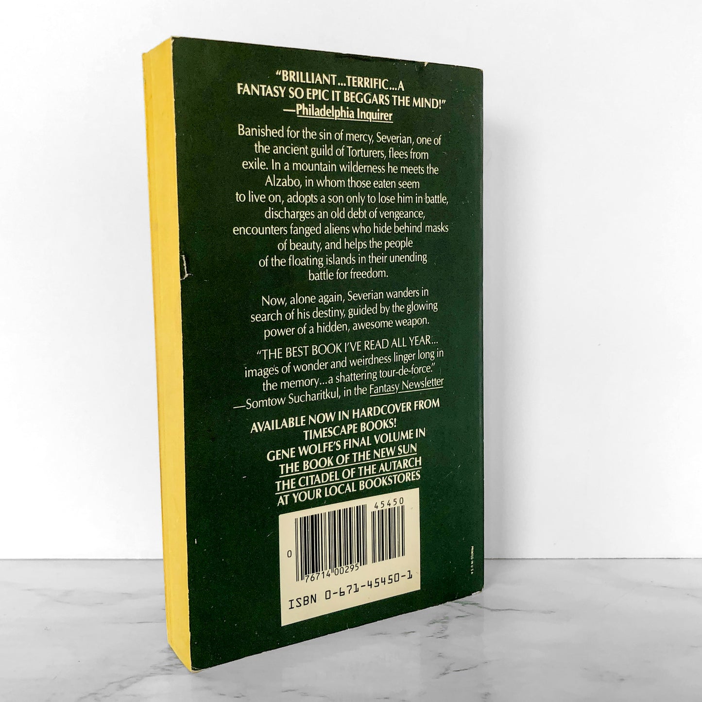 The Sword of the Lictor by Gene Wolfe [FIRST PAPERBACK PRINTING / 1981]