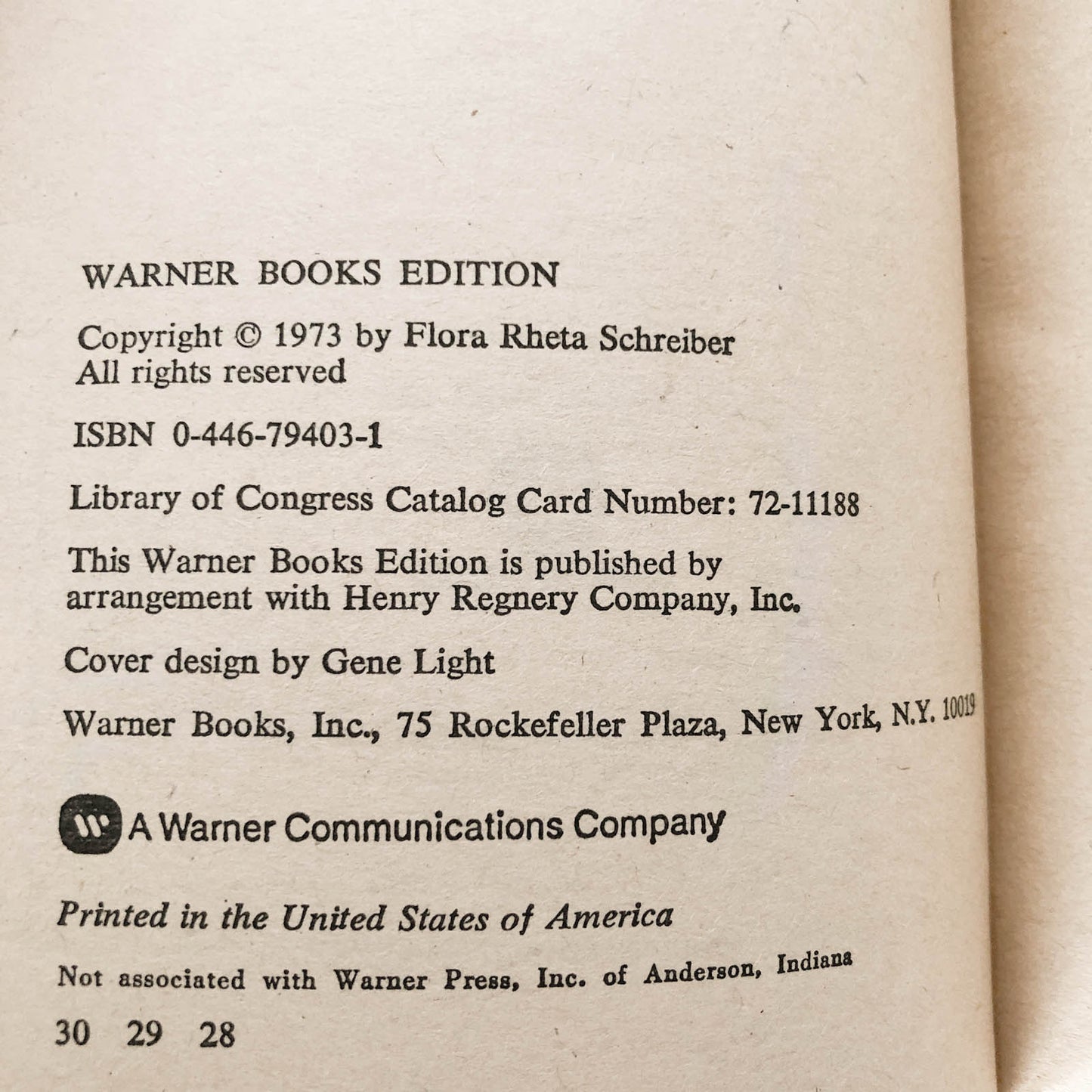 Sybil by Flora Rheta Schreiber [1976 PAPERBACK]