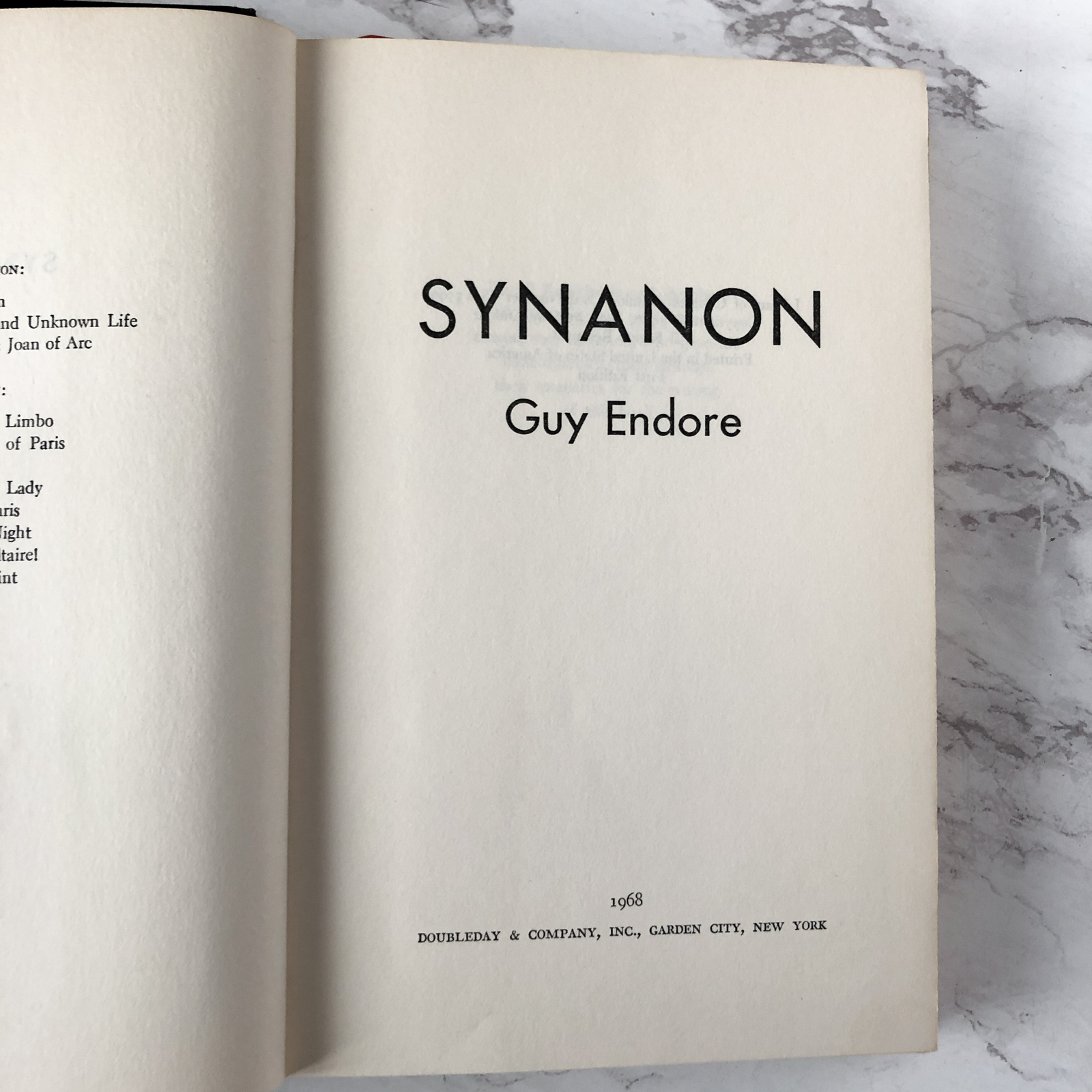 Synanon by Guy Endore [FIRST EDITION] - Bookshop Apocalypse