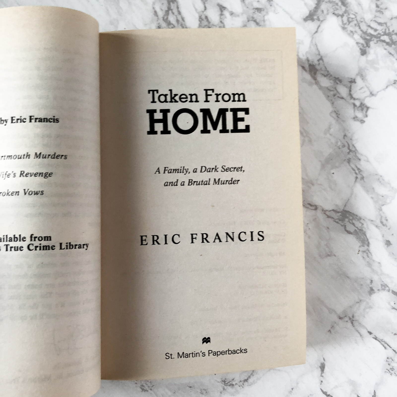 Taken From Home by Eric Francis [2008 PAPERBACK] - Bookshop Apocalypse