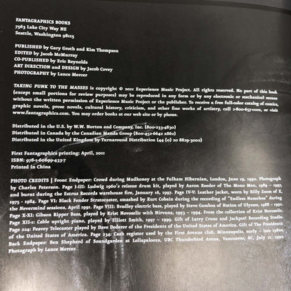 Taking Punk to the Masses: From Nowhere to Nevermind by Jacob McMurray [FIRST EDITION + DVD] 2011 •Fantagraphics