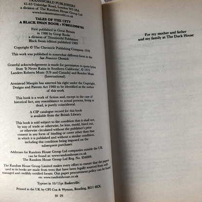 Tales of the City by Armistead Maupin - Bookshop Apocalypse