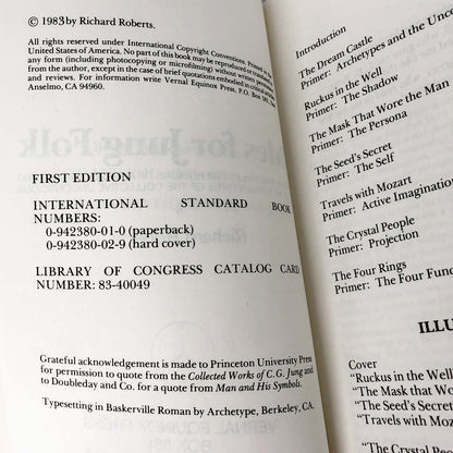 Tales for Jung Folk: Original Fairytales Dramatizing Carl Jung's Archetypes of the Collective Unconscious by Richard Roberts [FIRST EDITION PAPERBACK] 1983