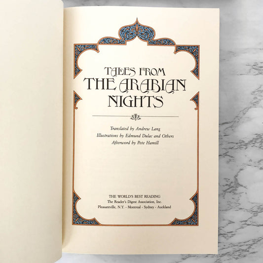 Tales from the Arabian Nights translated by Andrew Lang [ILLUSTRATED HARDCOVER / 1991]