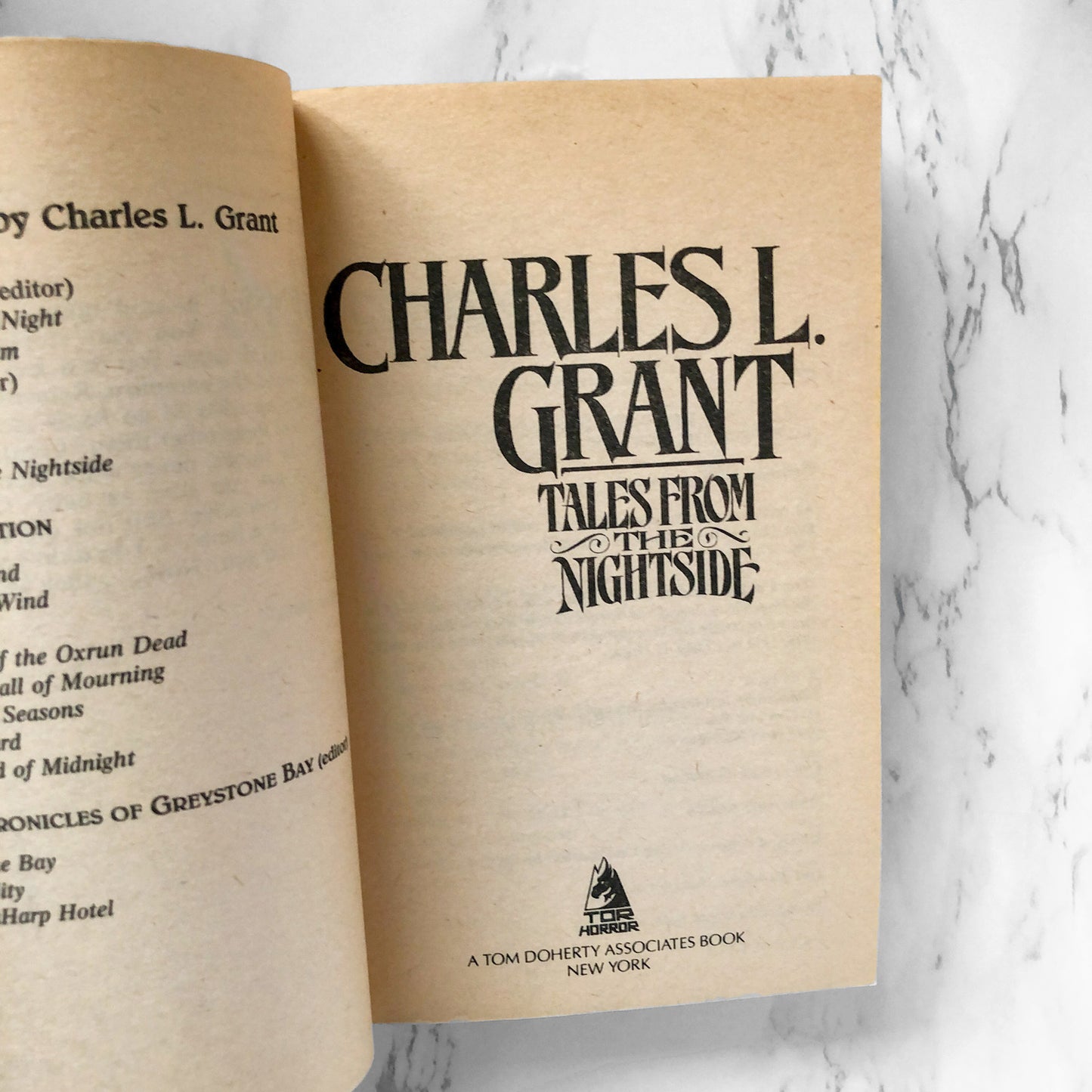 Tales From the Nightside by Charles L. Grant [1990 PAPERBACK]