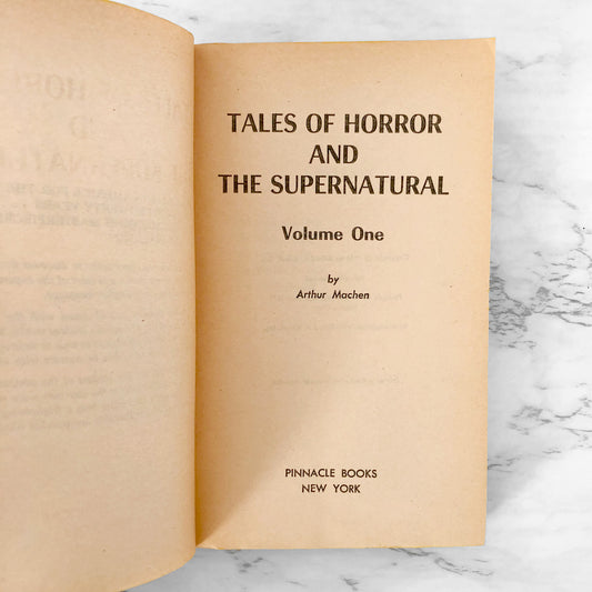 Tales of Horror & the Supernatural by Arthur Machen [1971 PAPERBACK]