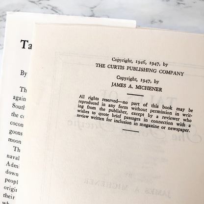 Tales of the South Pacific by James A. Michener [FIRST EDITION] 1947 • Macmillan