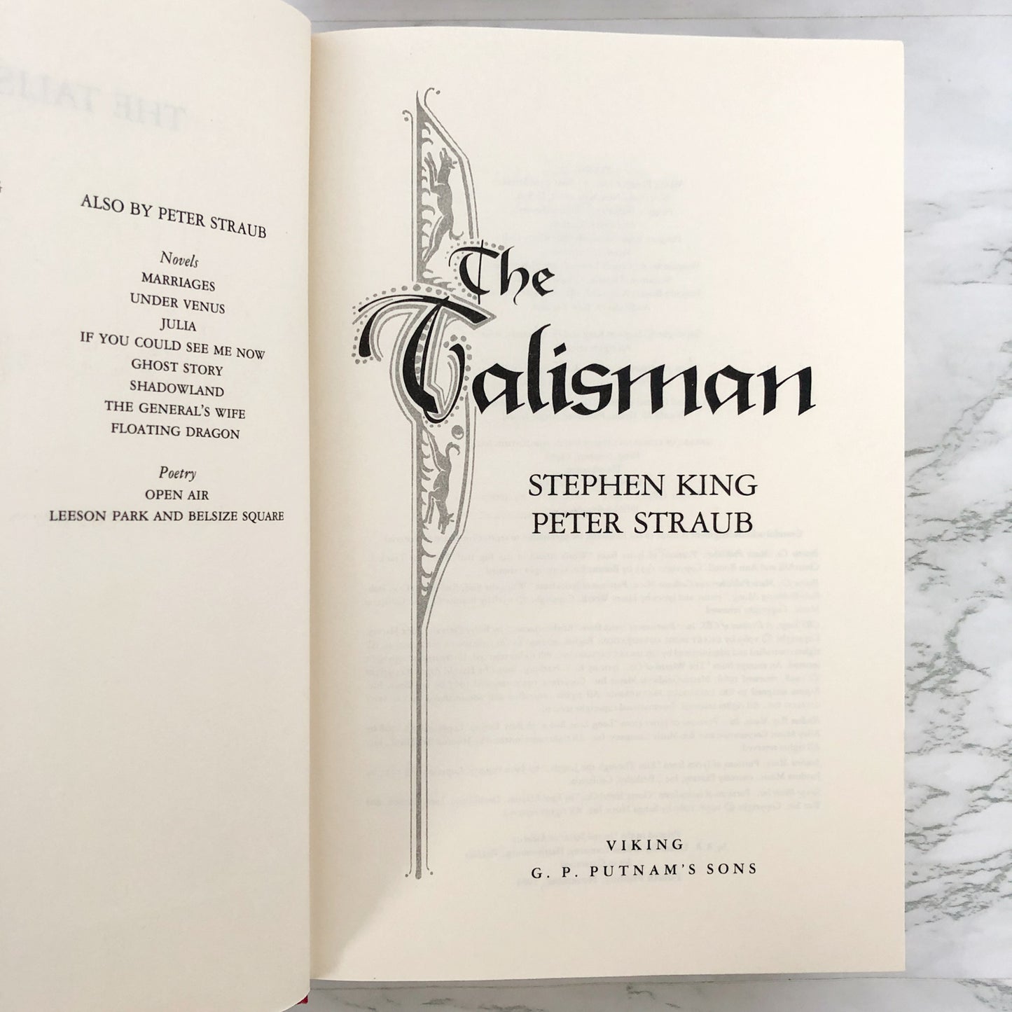 The Talisman by Stephen King & Peter Straub [FIRST EDITION]