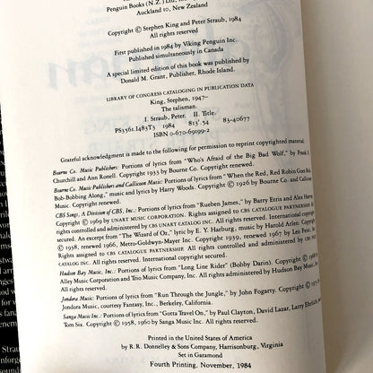 The Talisman by Stephen King & Peter Straub [FIRST EDITION]