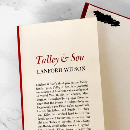 Talley and Son: A Play in Two Acts by Lanford Wilson [BOOK CLUB EDITION / 1986]
