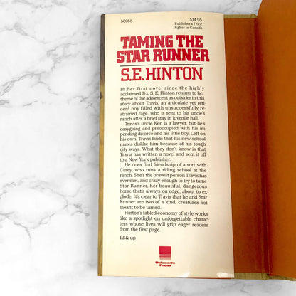 Taming the Star Runner by S.E. Hinton [FIRST EDITION • FIRST PRINTING] 1988 • Delacorte Press