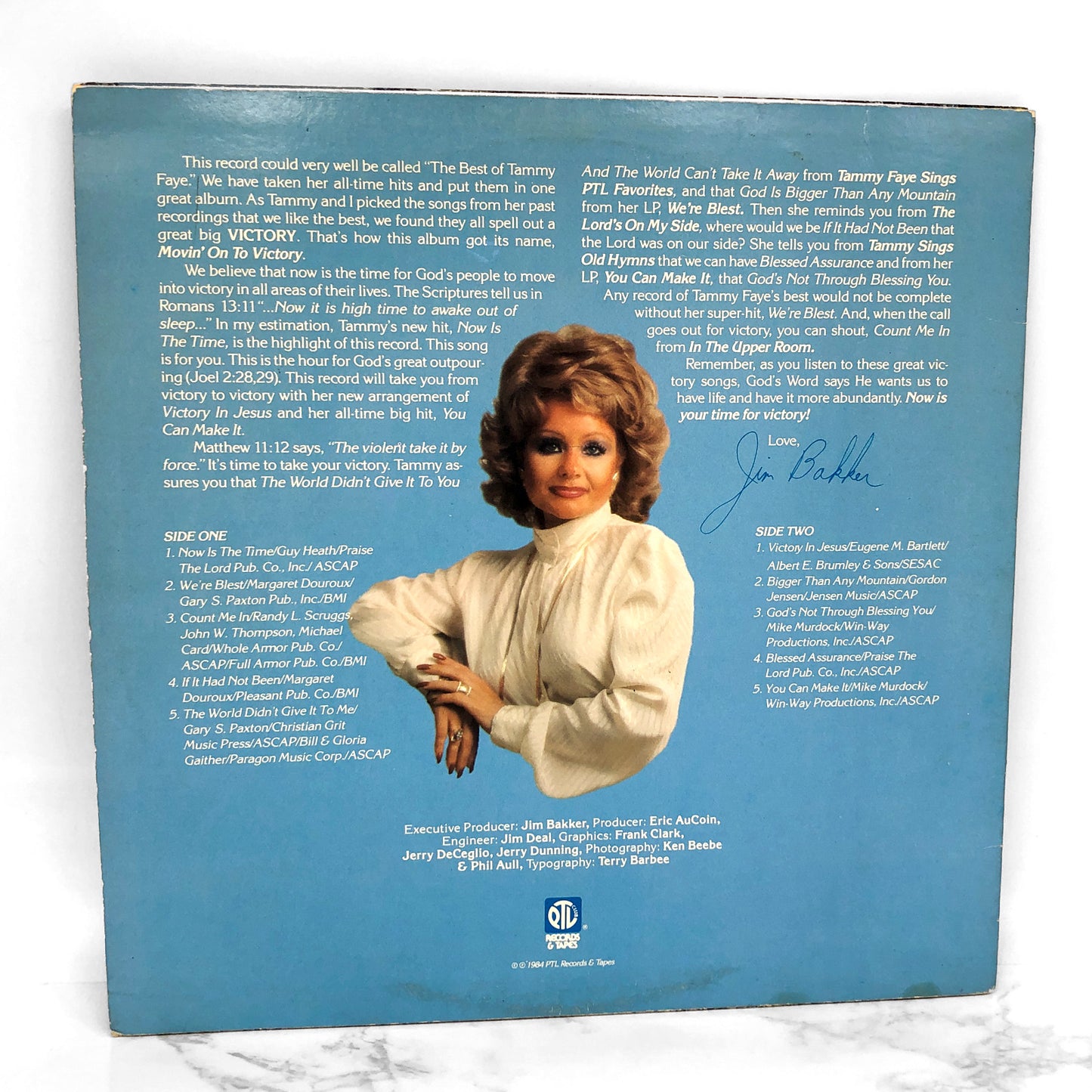 Tammy Faye Bakker – Movin' On To Victory [VINYL LP] 1984 • PTL