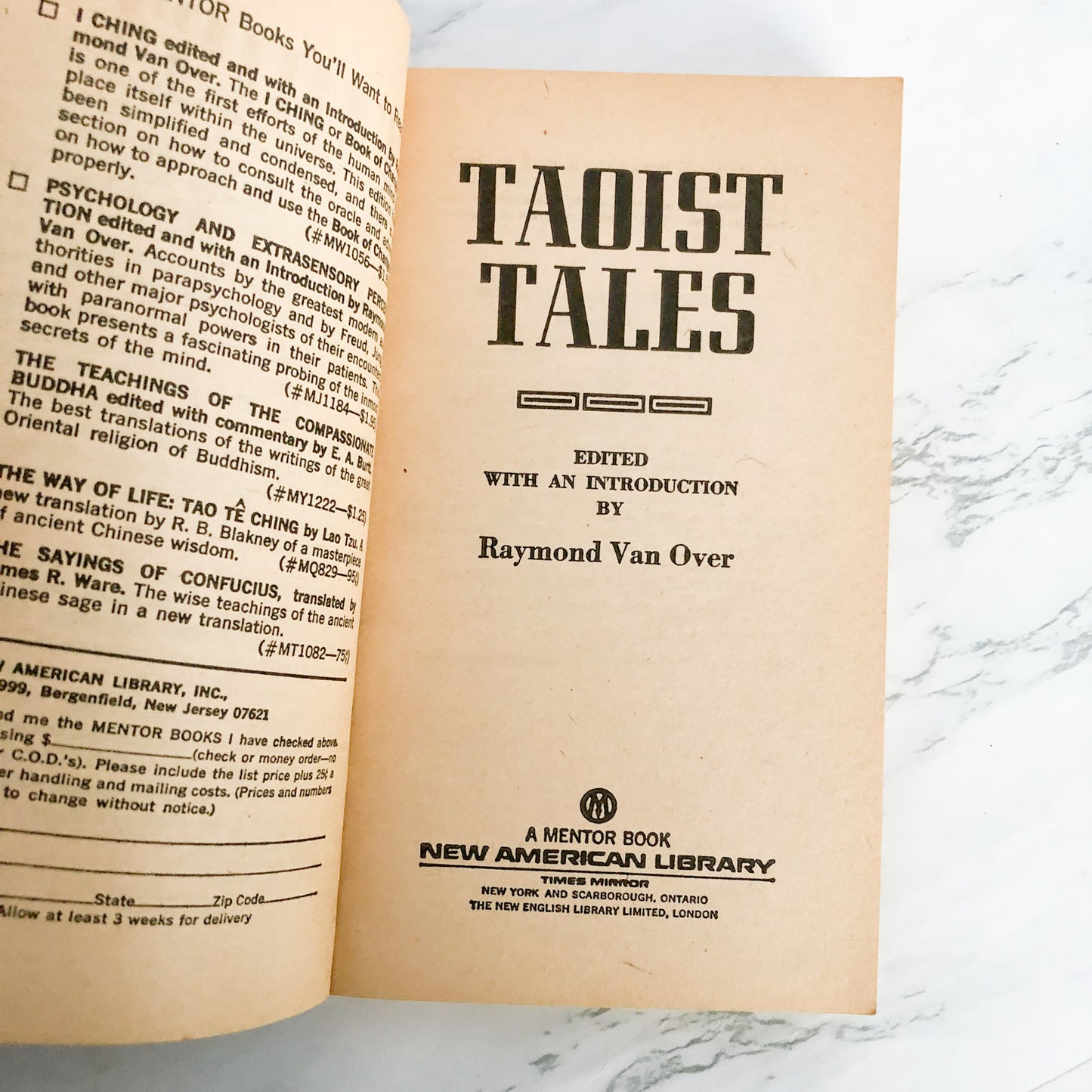 Taoist Tales by Raymond van Over [FIRST PRINTING / 1973]