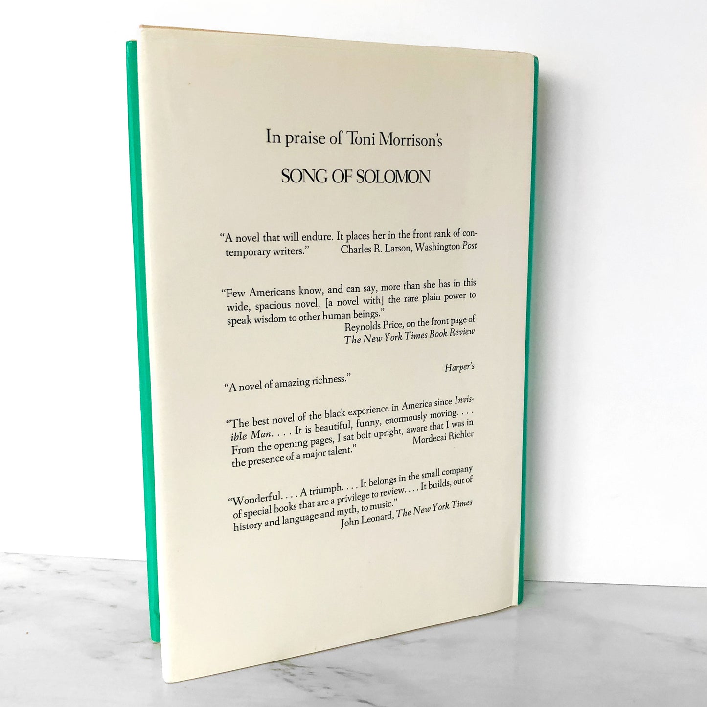 Tar Baby by Toni Morrison [FIRST EDITION / THIRTEENTH PRINTING]