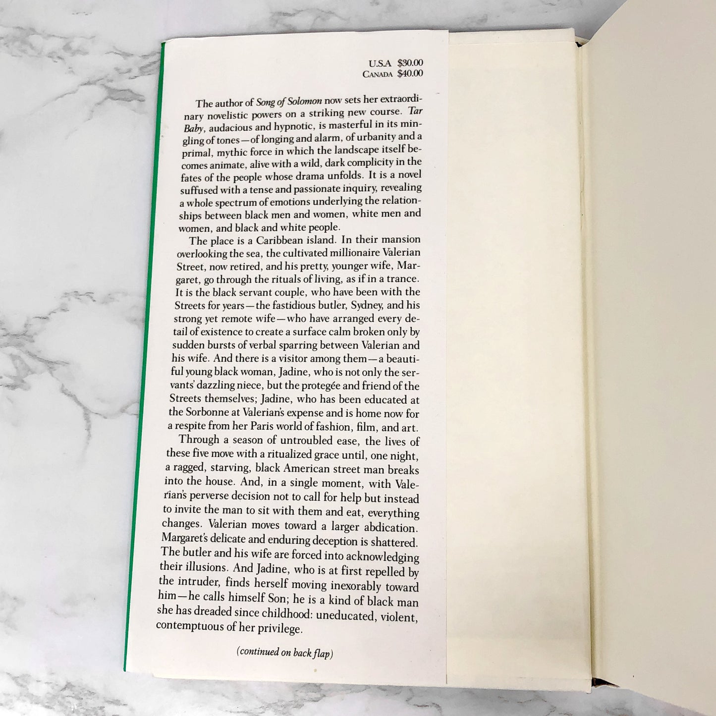 Tar Baby by Toni Morrison [FIRST EDITION] 21st Printing • 2019