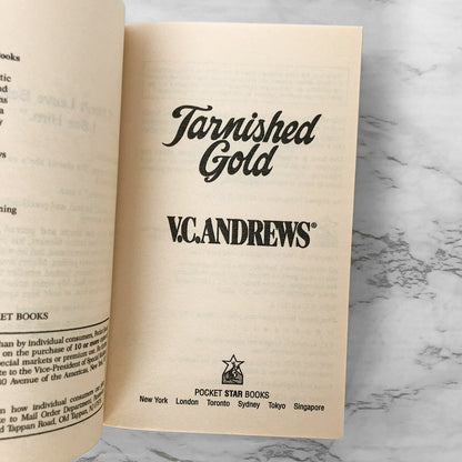 Tarnished Gold by V.C. Andrews [FIRST PAPERBACK PRINTING] 1996