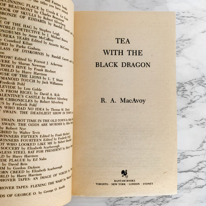 Tea with the Black Dragon by R.A. MacAvoy [FIRST EDITION / 1983]
