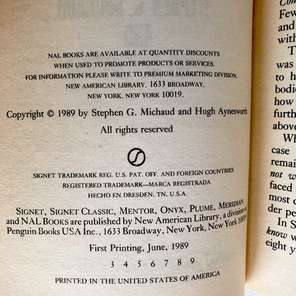 Ted Bundy: Conversations With a Killer [The Death Row Interviews] by Stephen G. Michaud & Hugh Aynesworth [FIRST EDITION] 1989