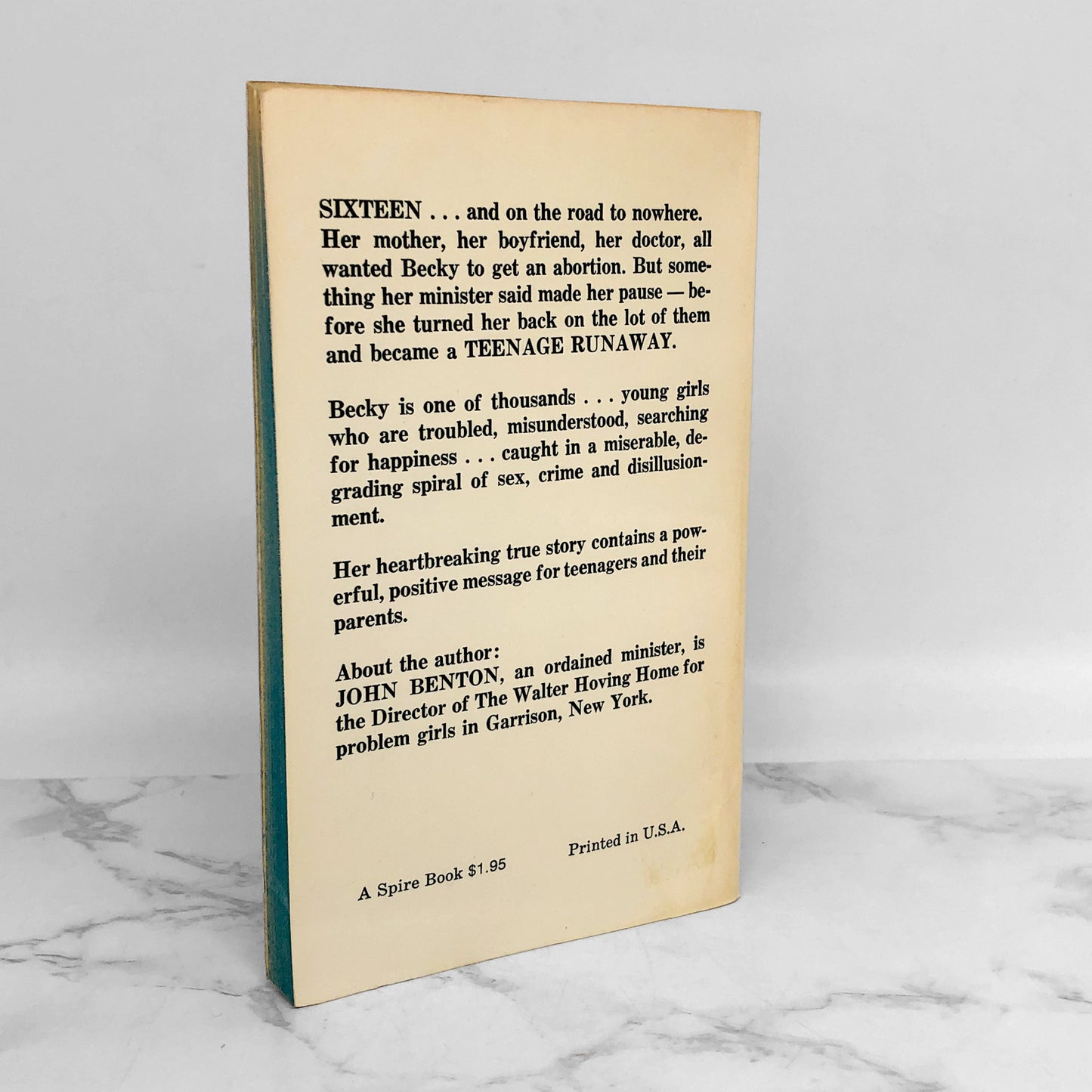 Teenage Runaway by John Benton [1976 PAPERBACK]