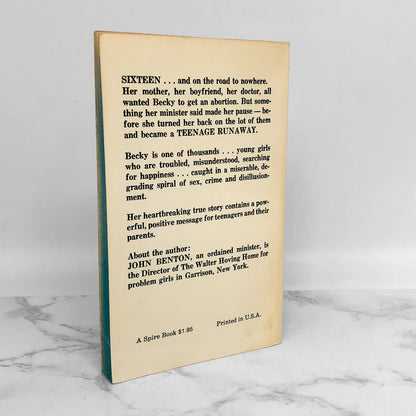 Teenage Runaway by John Benton [1976 PAPERBACK]