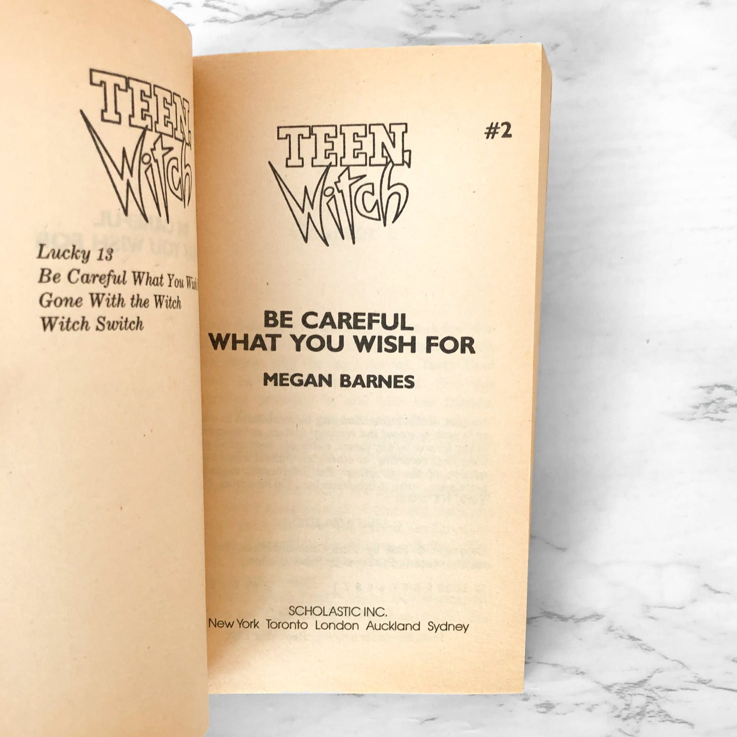 Teen Witch: Be Careful What You Wish For by Megan Barnes [1988 PAPERBACK]