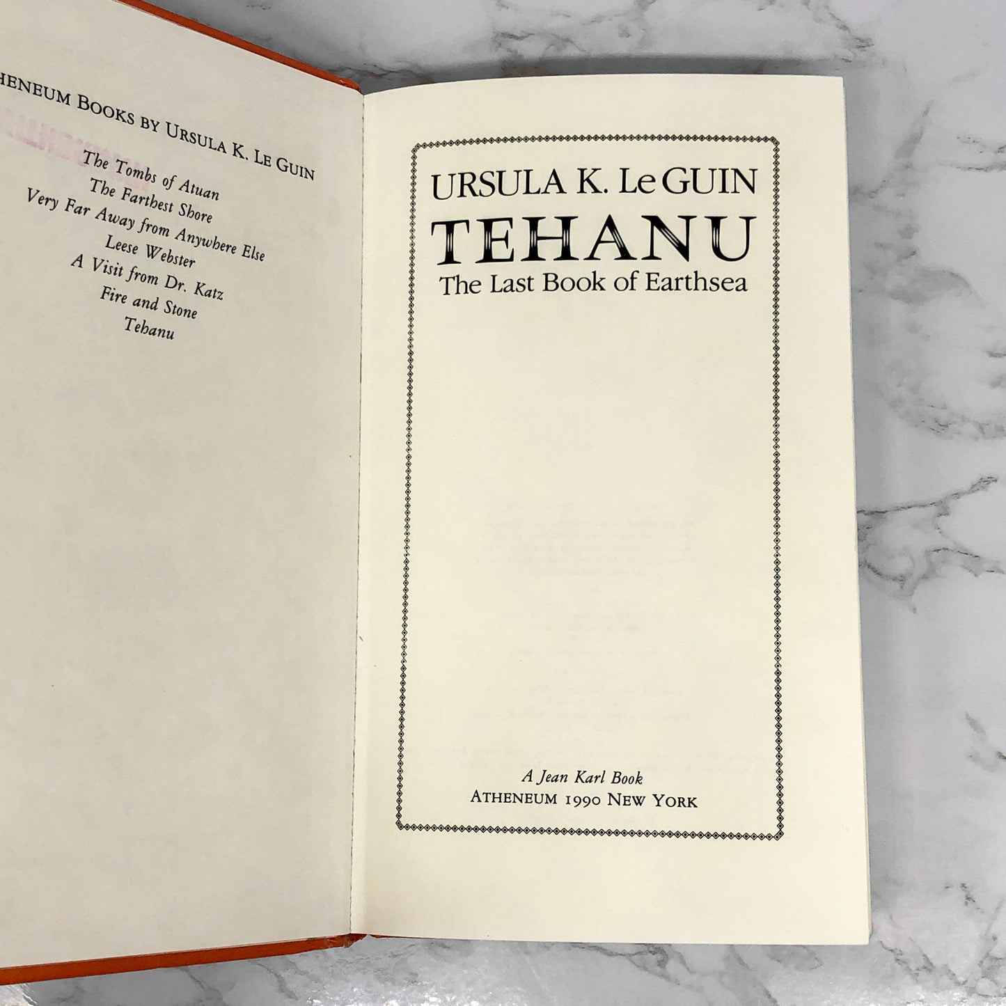 Tehanu by Ursula K. Le Guin [1990 EVERBIND HARDCOVER] Earthsea IV