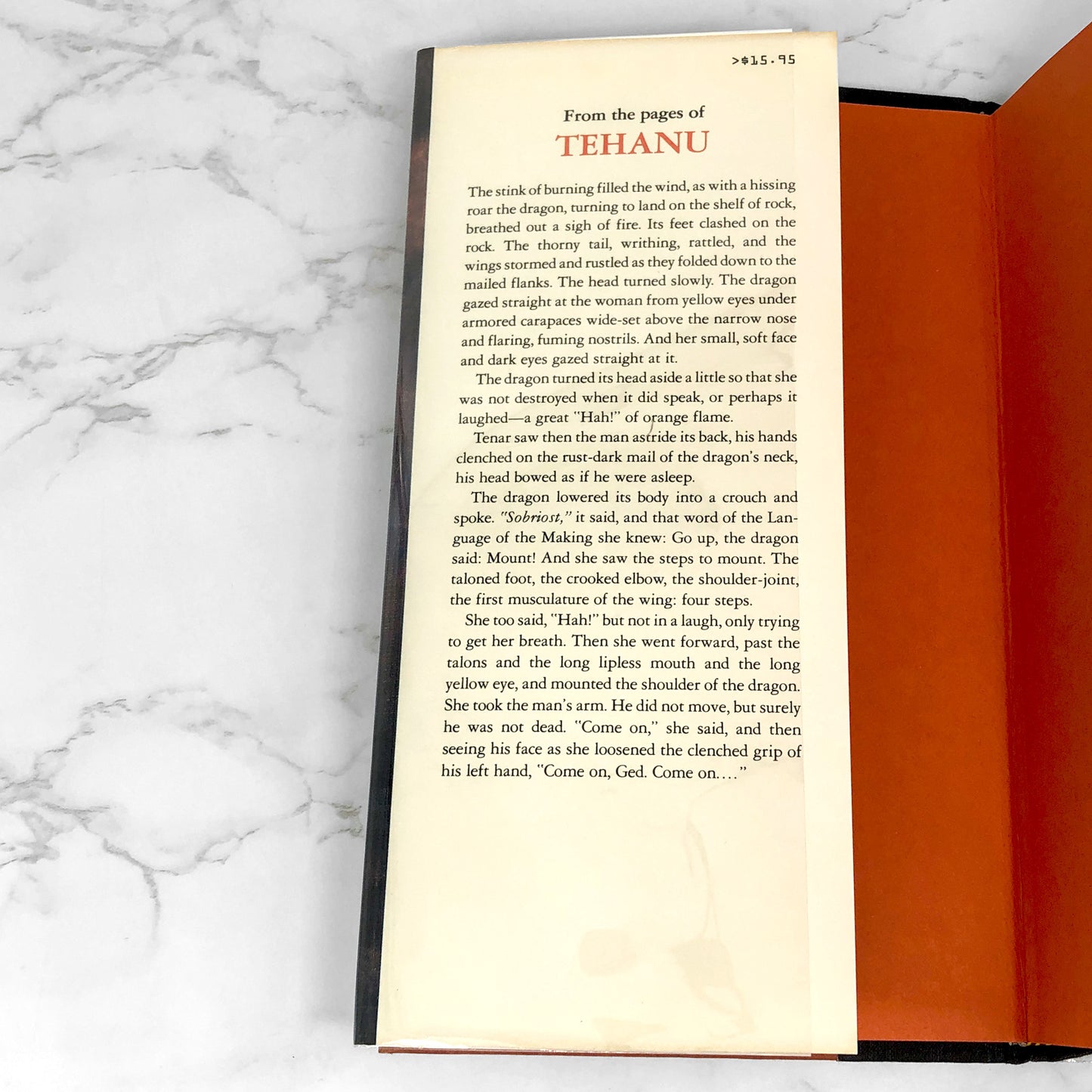 Tehanu by Ursula K. Le Guin [FIRST EDITION • FIRST PRINTING] 1990 • Atheneum • Earthsea IV