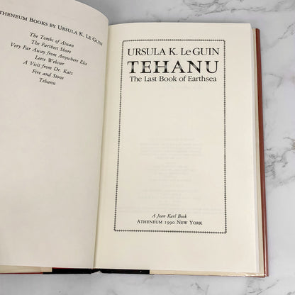 Tehanu by Ursula K. Le Guin [FIRST EDITION • FIRST PRINTING] 1990 • Atheneum • Earthsea IV