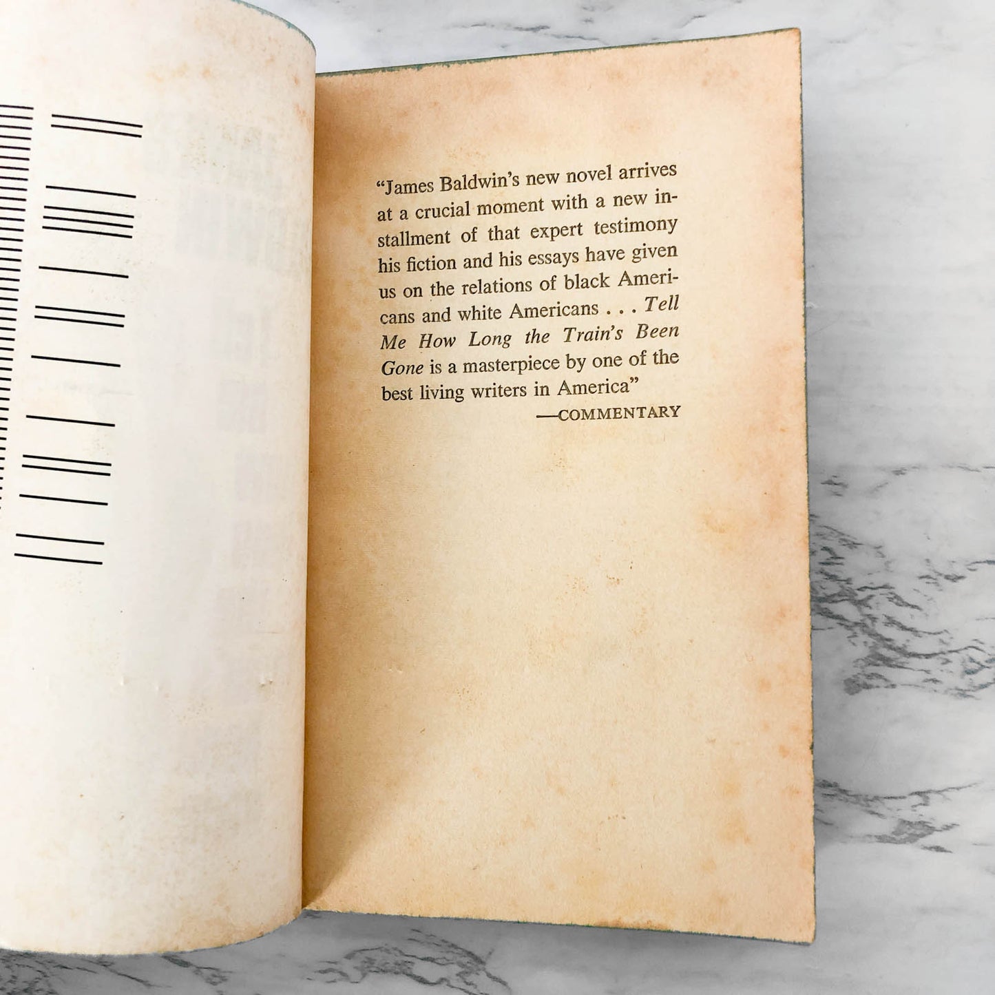 Tell Me How Long the Train's Been Gone by James Baldwin [FIRST PAPERBACK PRINTING] DELL / 1969