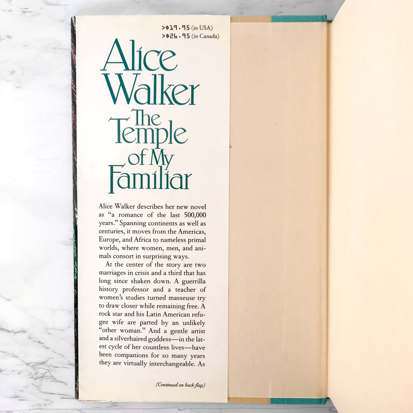 The Temple of My Familiar by Alice Walker [FIRST EDITION / FIRST PRINTING] 1989 • Harcourt