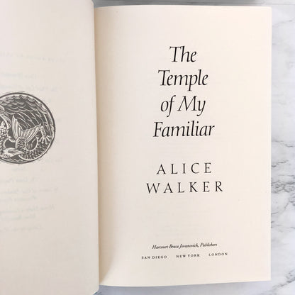 The Temple of My Familiar by Alice Walker [FIRST EDITION / FIRST PRINTING] 1989 • Harcourt