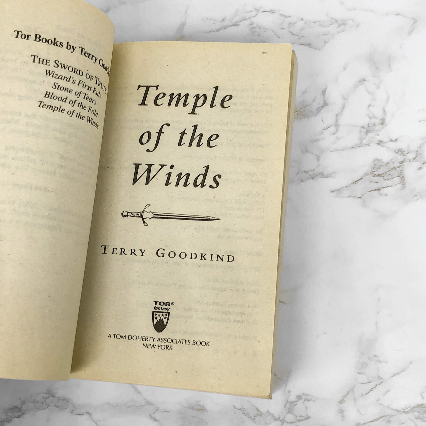 Temple of the Winds by Terry Goodkind [FIRST PAPERBACK PRINTING] 1998