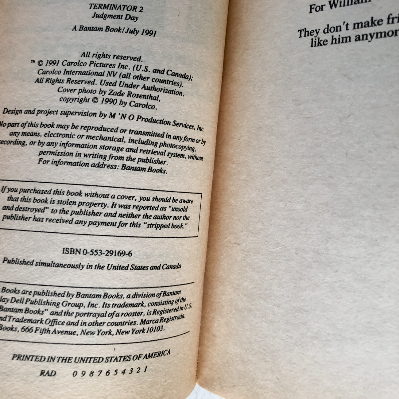 Terminator 2: Judgment Day by Randall Frakes [MOVIE NOVELIZATION] - Bookshop Apocalypse