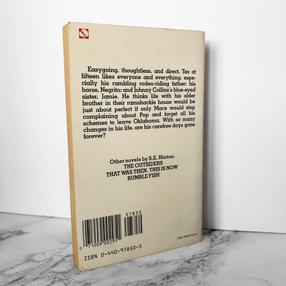 Tex by S.E. Hinton [1982 PAPERBACK] - Bookshop Apocalypse