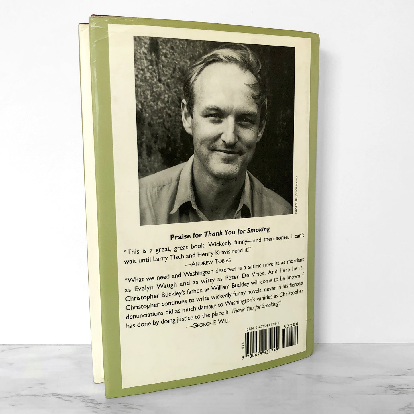 Thank You for Smoking by Christopher Buckley [FIRST EDITION] 1994 • Random House