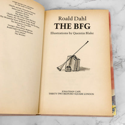 The BFG by Roald Dahl [U.K. FIRST EDITION] 1985 • 5th Printing • Jonathan Cape