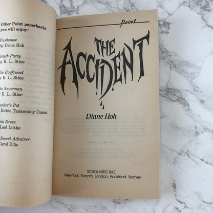 The Accident by Diane Hoh [POINT HORROR / 1991 PAPERBACK] - Bookshop Apocalypse