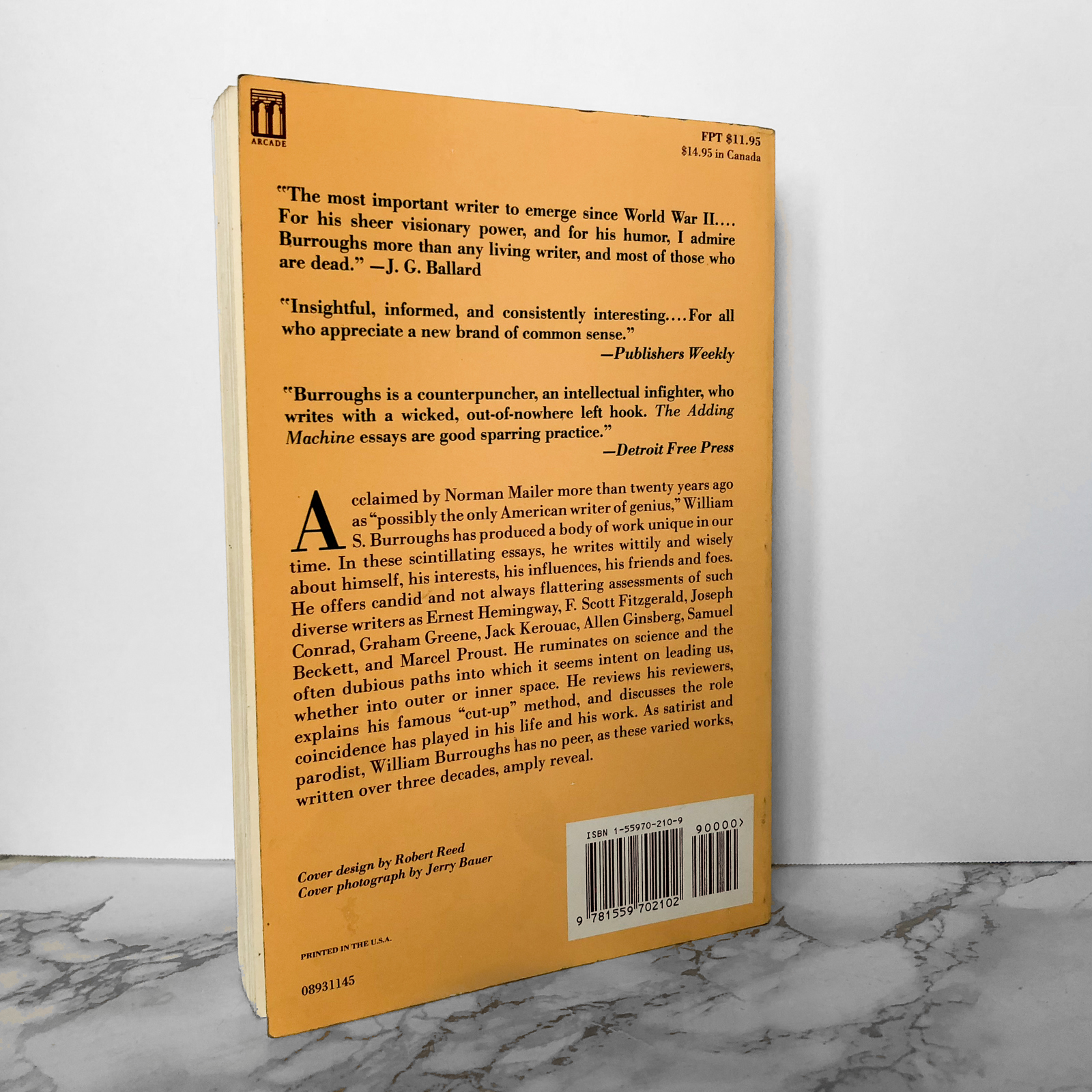 The Adding Machine: Selected Essays by William S. Burroughs [TRADE PAPERBACK / 1993] - Bookshop Apocalypse