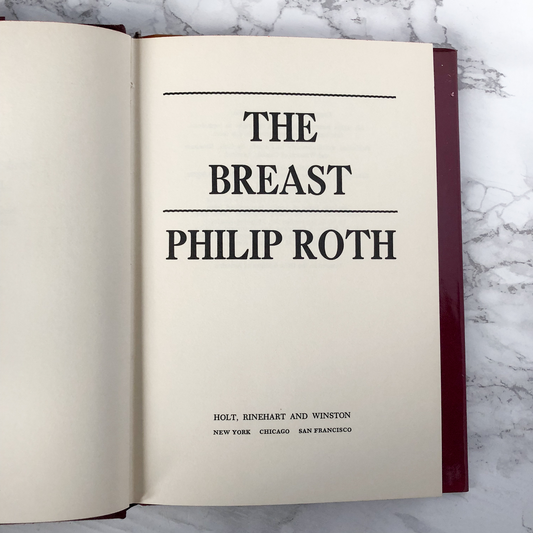 The Breast by Philip Roth [FIRST EDITION / FIRST PRINTING - 1972] - Bookshop Apocalypse