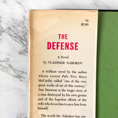 The Defense by Vladimir Nabokov [FIRST EDITION / FIRST PRINTING] - Bookshop Apocalypse