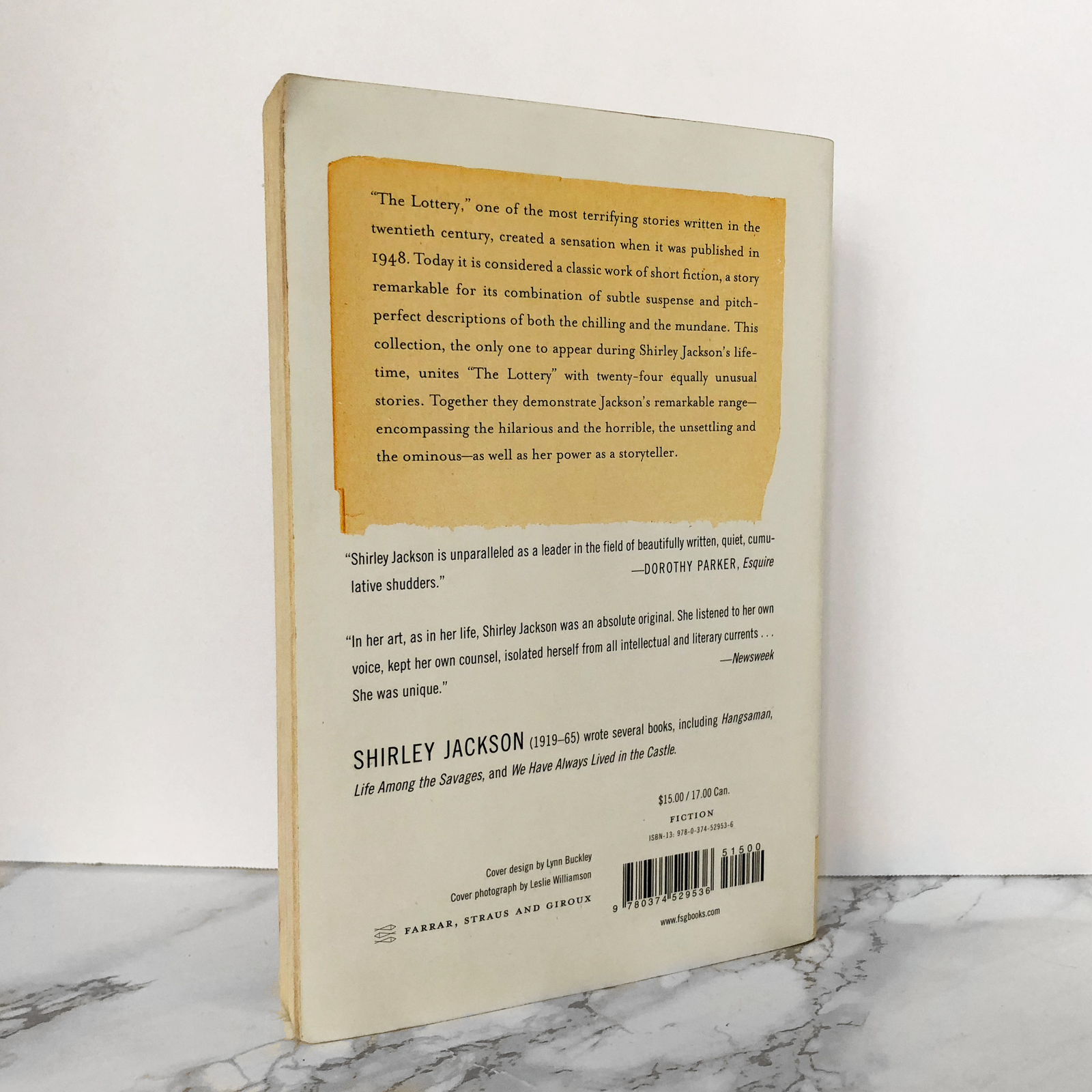 The Lottery & Other Stories by Shirley Jackson [2005 TRADE PAPERBACK] - Bookshop Apocalypse