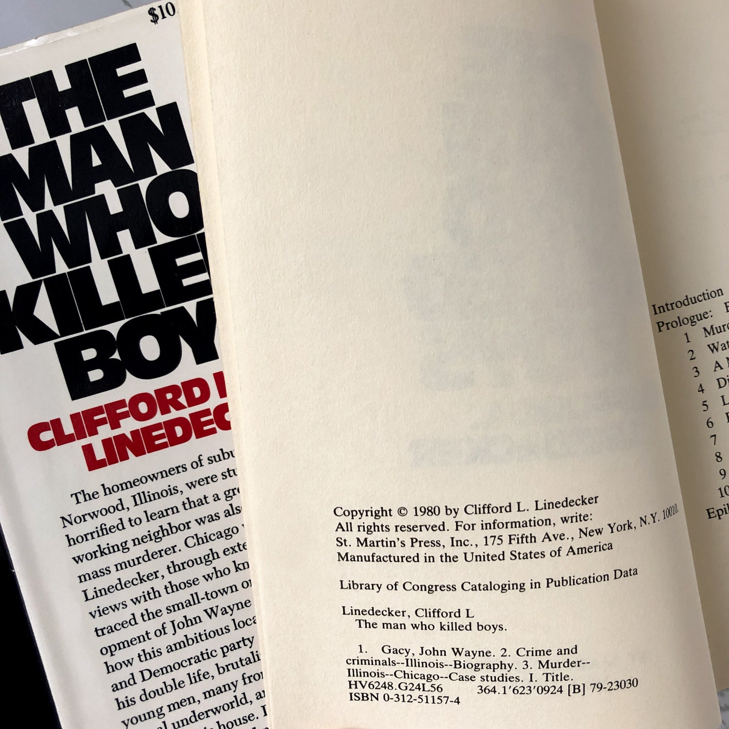 The Man Who Killed Boys: The John Wayne Gacy Story by Clifford L. Linedecker [FIRST BC EDITON] - Bookshop Apocalypse