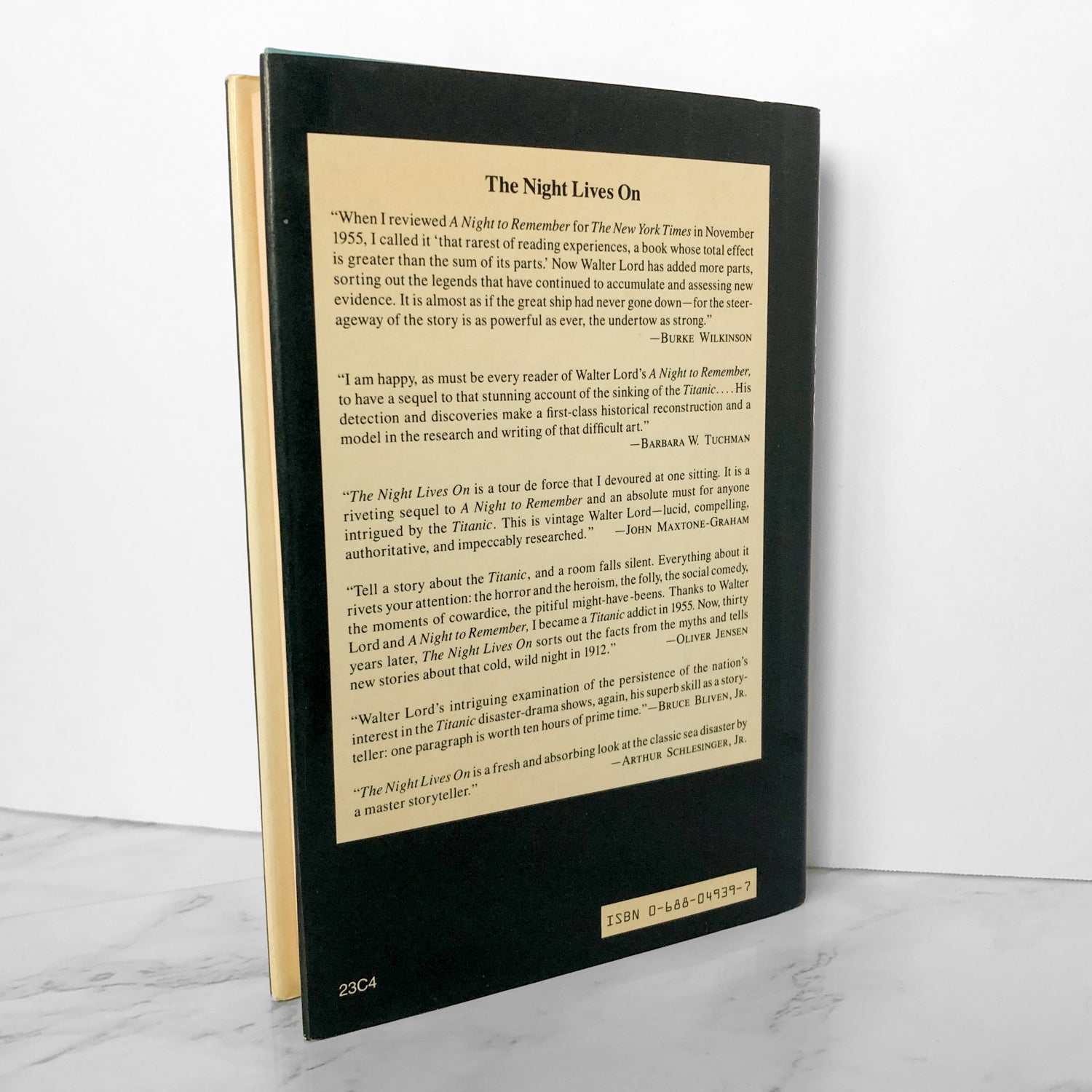 The Night Lives On: Untold Stories & Secrets Behind the Sinking of the Titanic by Walter Lord [FIRST EDITION] - Bookshop Apocalypse