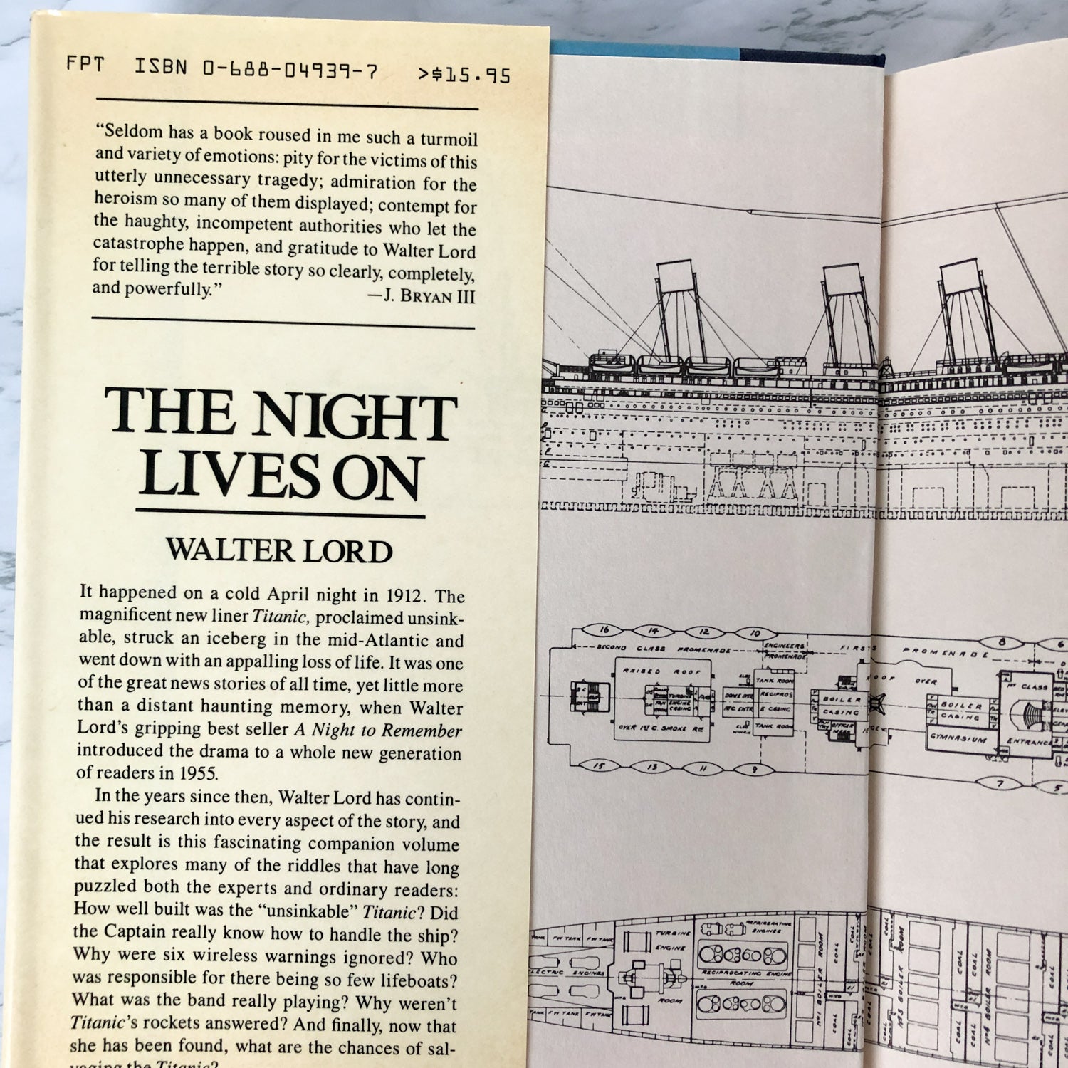 The Night Lives On: Untold Stories & Secrets Behind the Sinking of the Titanic by Walter Lord [FIRST EDITION] - Bookshop Apocalypse