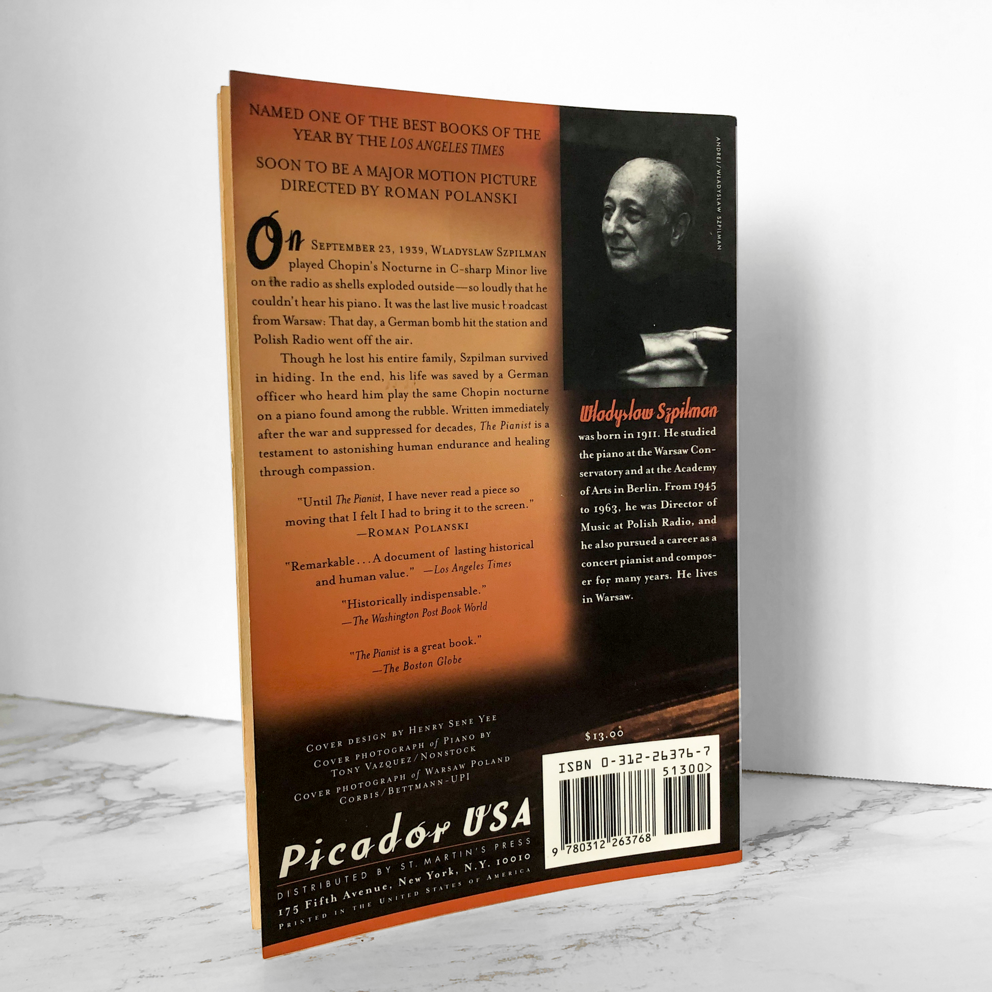 The Pianist by Władysław Szpilman [FIRST PAPERBACK PRINTING] - Bookshop Apocalypse