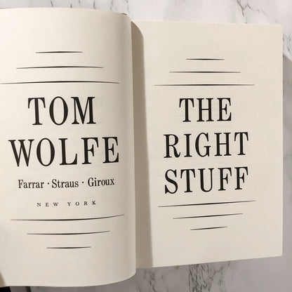 The Right Stuff by Tom Wolfe [FIRST EDITION] - Bookshop Apocalypse